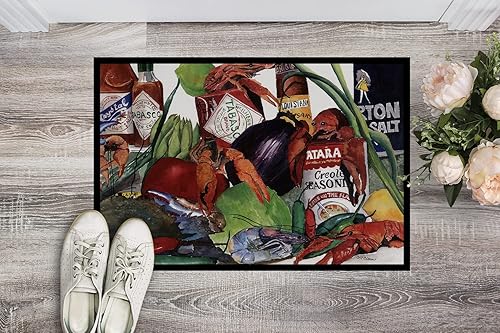 Miniatura 2 de Caroline's Treasures 8131-MAT Louisiana Spices - Tapete para puerta delantera, 18 x 27 pulgadas, para interiores y exteriores, para entrada