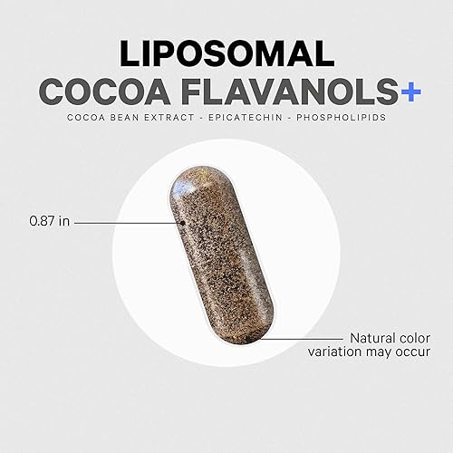 Miniatura 8 de Codeage Suplemento liposomal de flavanoles de cacao - Flavanoles de cacao - Flavonoide epicatequina - Fórmula CocoHeart de alto contenido de
