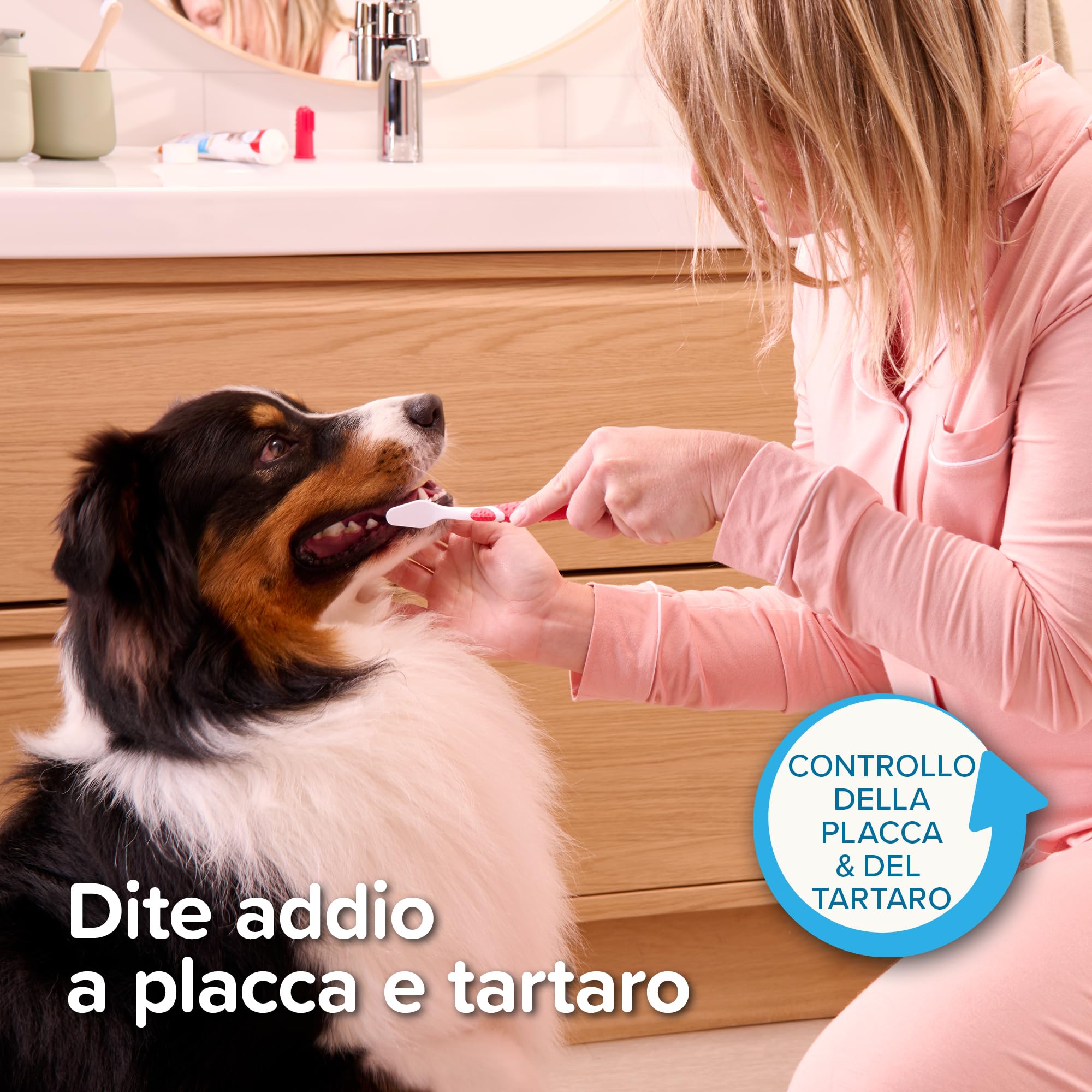 Beaphar Kit Dentifricio e Spazzolino per Cani e Gatti, Protezione Placca e Tartaro, Cura Quotidiana