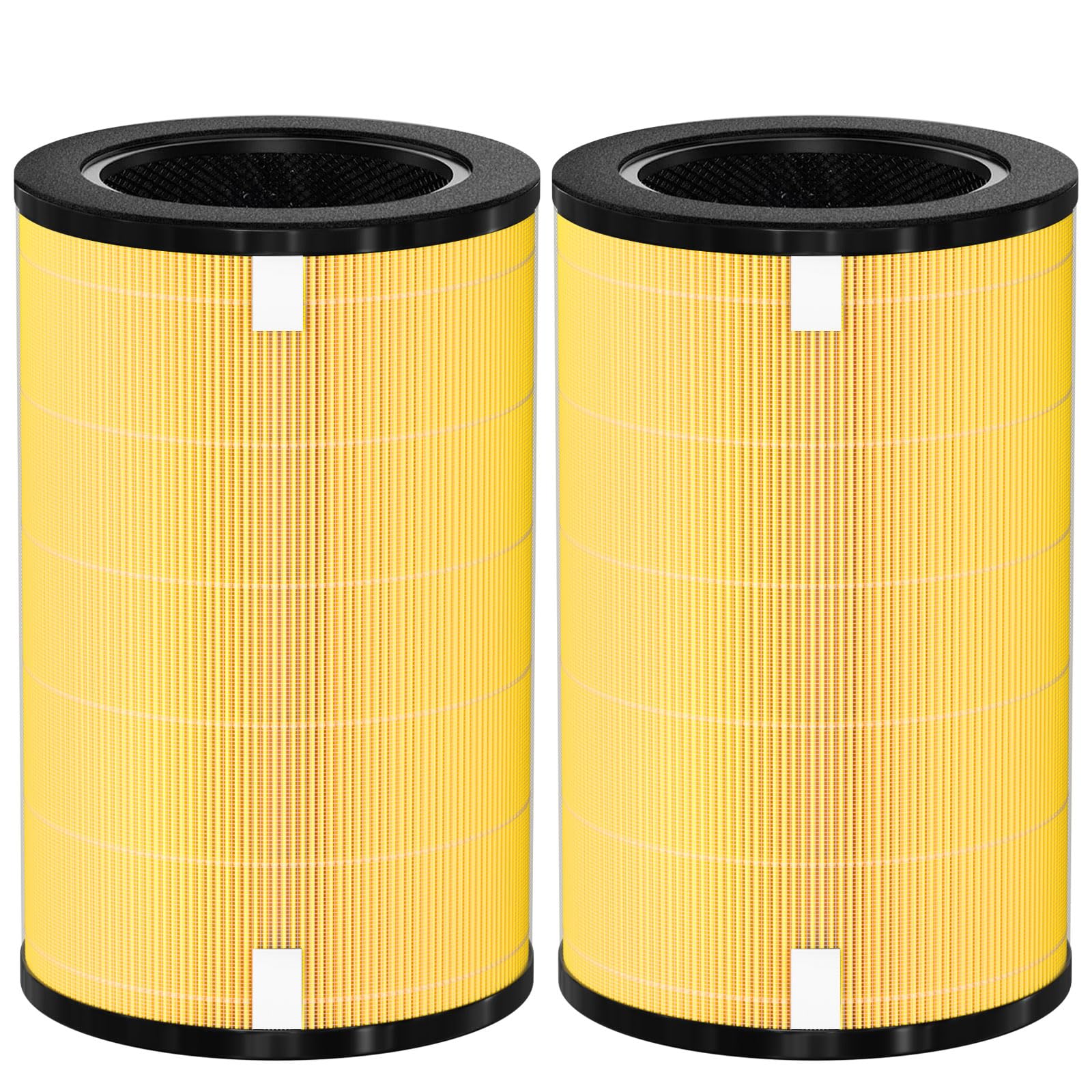 Pet Care AP-T45 AP-T40FL HEPA Replacement Filter Compatible with 1461901 Homedics Total Clean 5-in-1 Air Cleaner Purifier, AP-T40 AP-T45WT AP-T40WT AP-T45-BK AP-T45-WT AP-T40WTAR, Yellow, 2 Pack