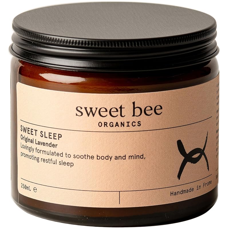 Manteiga corporal Sweet Bee Organics com magnésio e manteiga de karité, lavanda, 250 mL