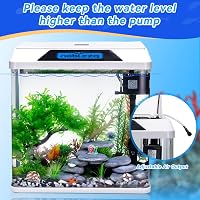 Nobleza 30L Mini Akvarium Komplett Szett LED Világítással és Beépített Szűrővel 5
