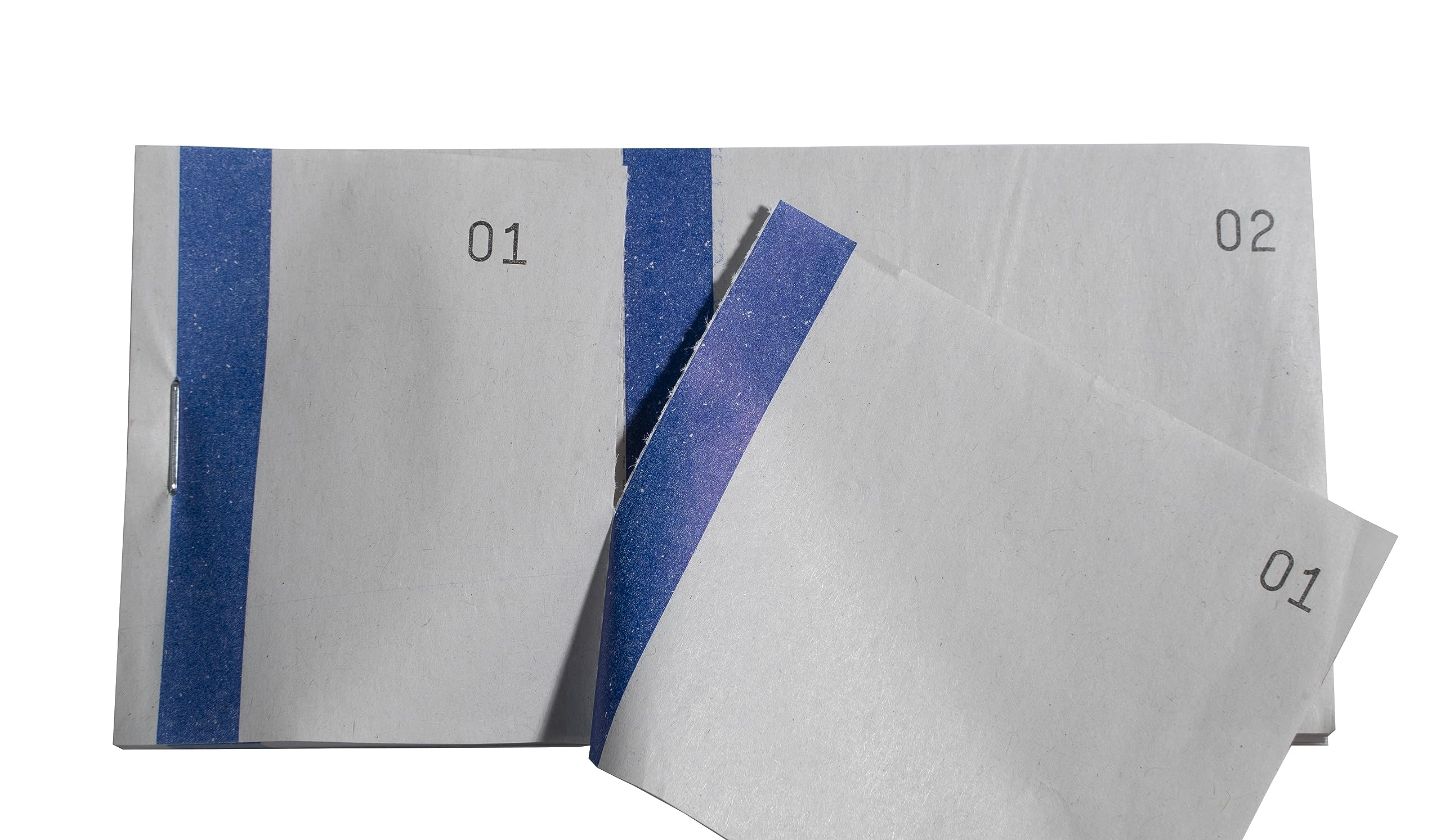 Exacompta - Ref. 96300E - Karton mit 100 Blöcken nummeriert von 1 bis 100-2 Coupons 1 abziehbar - für Kirme, Lotterie, Tombola - Format 6,6 x 13,5 cm - Farbstreifen - sortiert