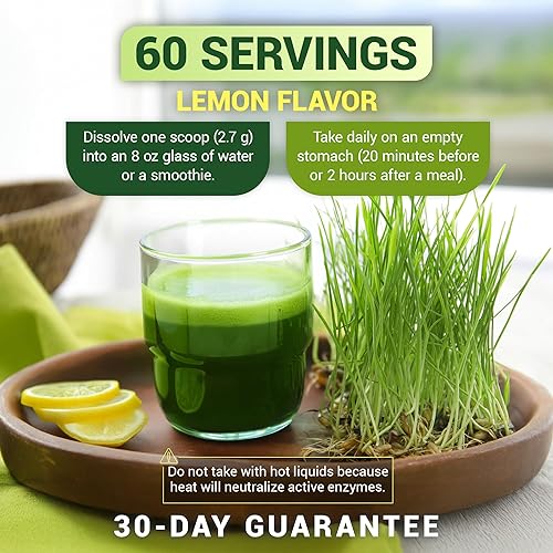 Miniatura 8 de Polvo de jugo de brotes de trigo orgánico certificado Nutrientes crudos y ultra concentradosRico en vitaminas clorofila minerales y aminoácidossin