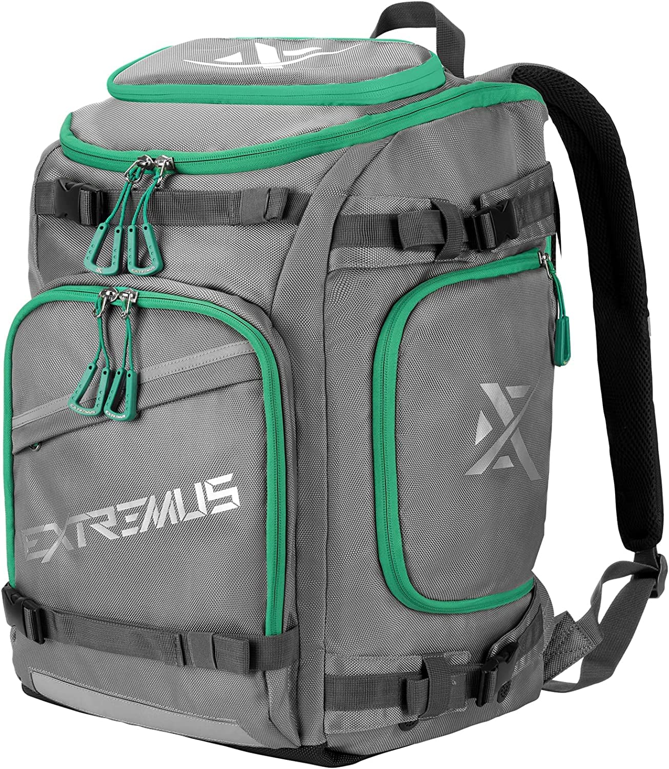 ExtremusSnow Bound II Ski Boot Bag, Snowboard Boot Bag, Water-Resistant Travel Backpack for Ski Helmets, Boots, Goggles