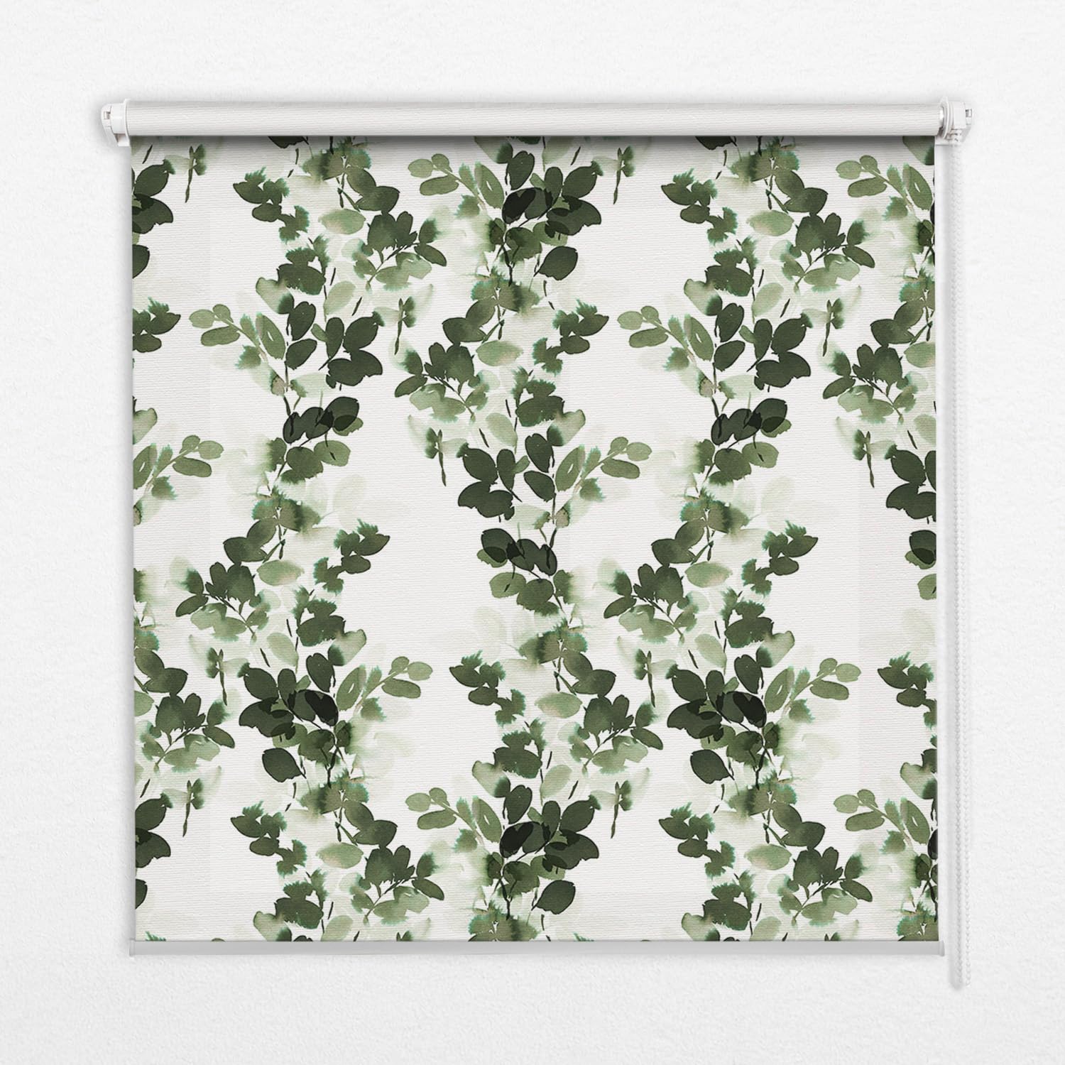 Store banne perméable sans perçage 140x180 cm Tulup à motif feuilles végétales