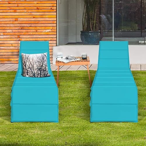 Miniatura 2 de Tangkula Tumbona para exteriores, silla reclinable de ratán ajustable de 5 posiciones con asiento acolchado y pies ajustables, muebles