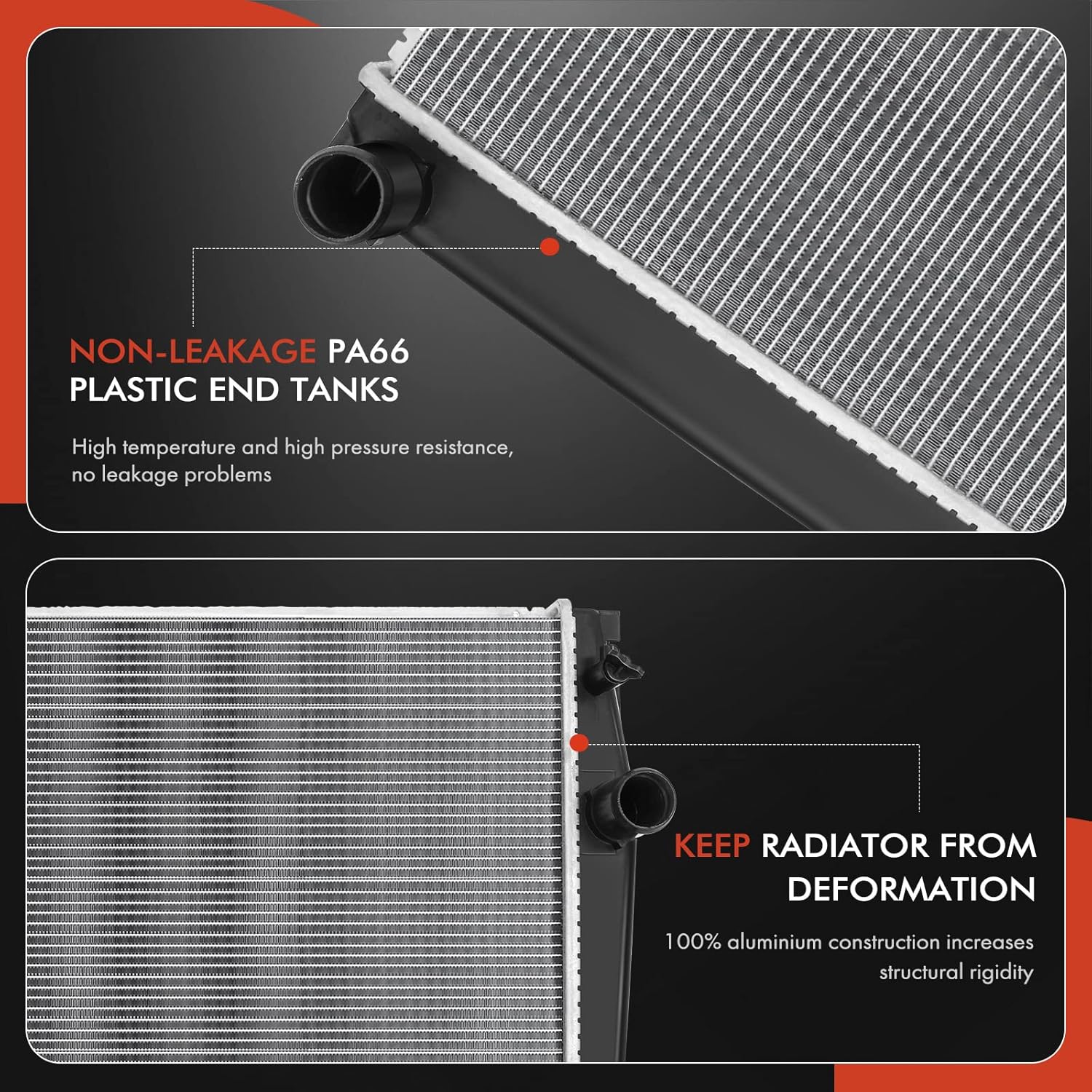 A-Premium Engine Coolant Radiator Assembly Compatible with Toyota RAV4 2009 2010 2011 2012 2013 2014 2015, L4 2.5L, Replace# 164000V030, 8012891