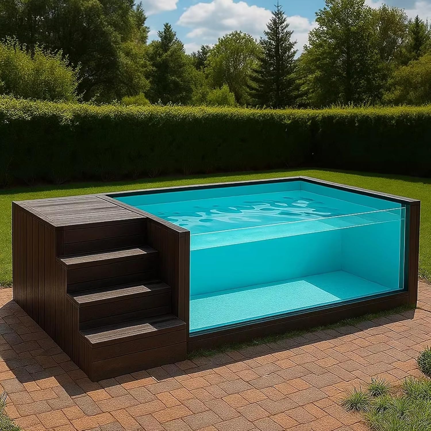 Underground Swimming Pool Acrylic Outdoor Pool Above Ground Pool for Adults for Family Fun and Relaxation