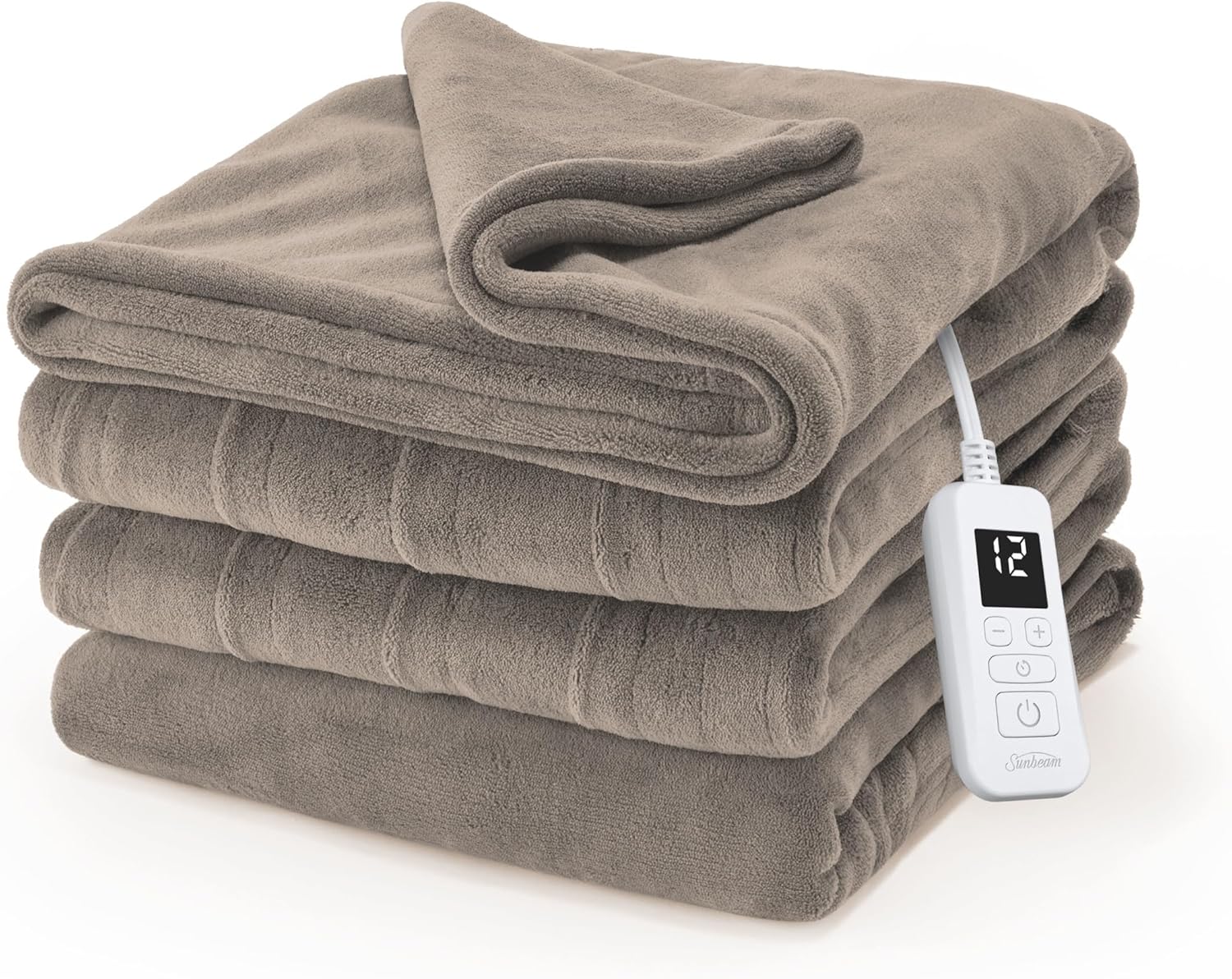 Sunbeam Electric Royal Luxe Microplush Heated Blanket