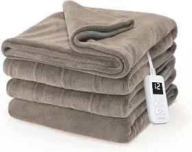 Sunbeam — Cobertor elétrico aquecido de pelúcia 16A