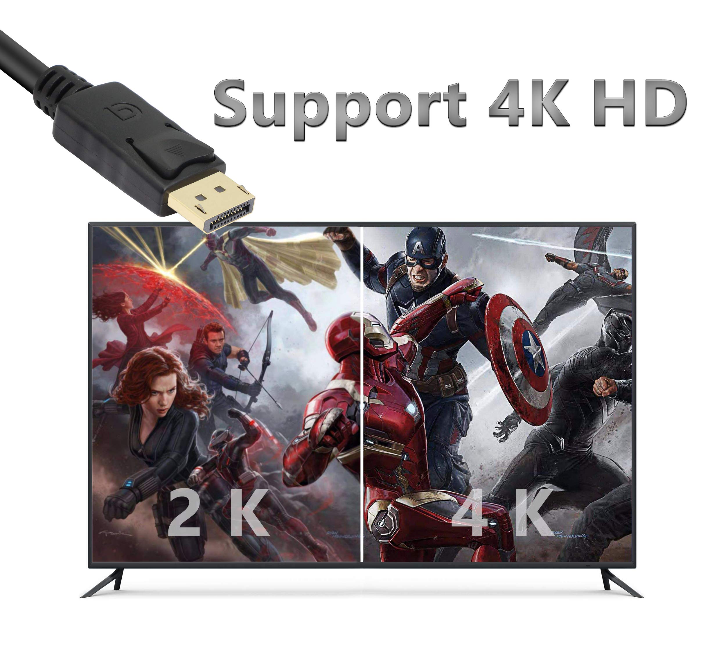 Prolunga DisplayPort 30cm - Maschio/Femmina 4K 1.2, Angolo Retto - Innov8
