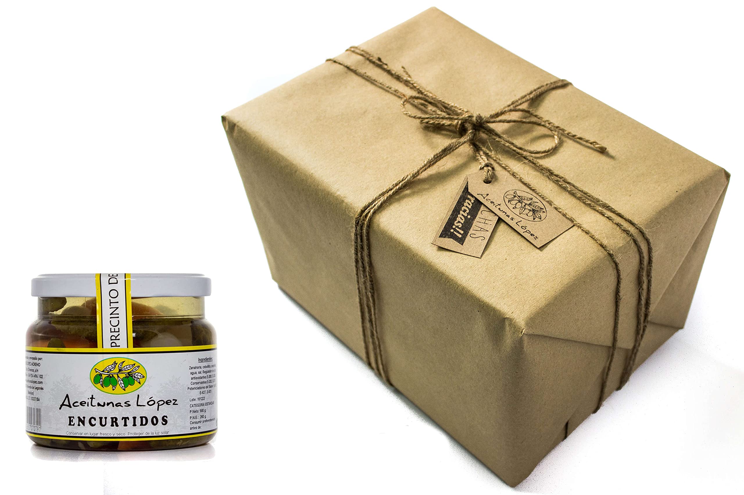 Pack 12 unidades Encurtidos Sabor Anchoa - Envase PET 550 g Peso neto unidad