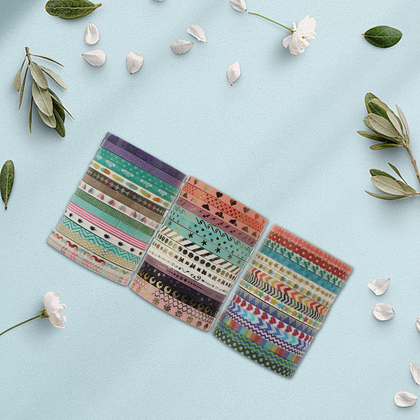 Operitacx 4 Sätze Feines Washi Tape Dekoratives Klebeband Für Diy Handwerke Scrapbooking Und Journaling Pro Für Bastelprojekte Und 48 Rollen * 4