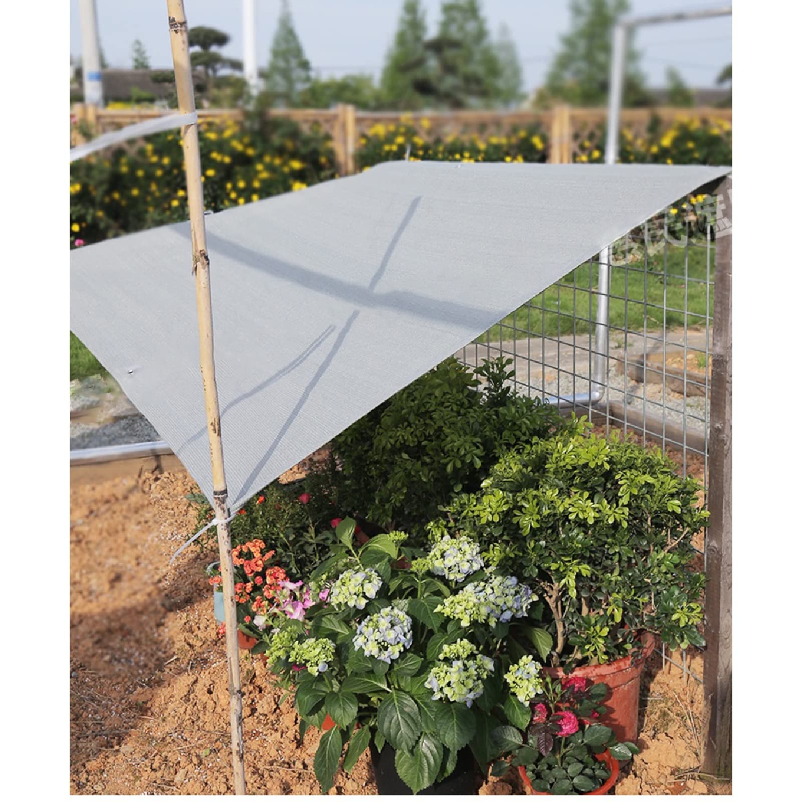 LIFEIBO Rete Parasole Serre Antivento,Protezione Solare Protezione Solare Telo Ombreggiante Anti-UV Tetto del Cortile Tettoia della Tenda del Sole Tenda da Campeggio Copertura Floreale, 42 Dimensioni