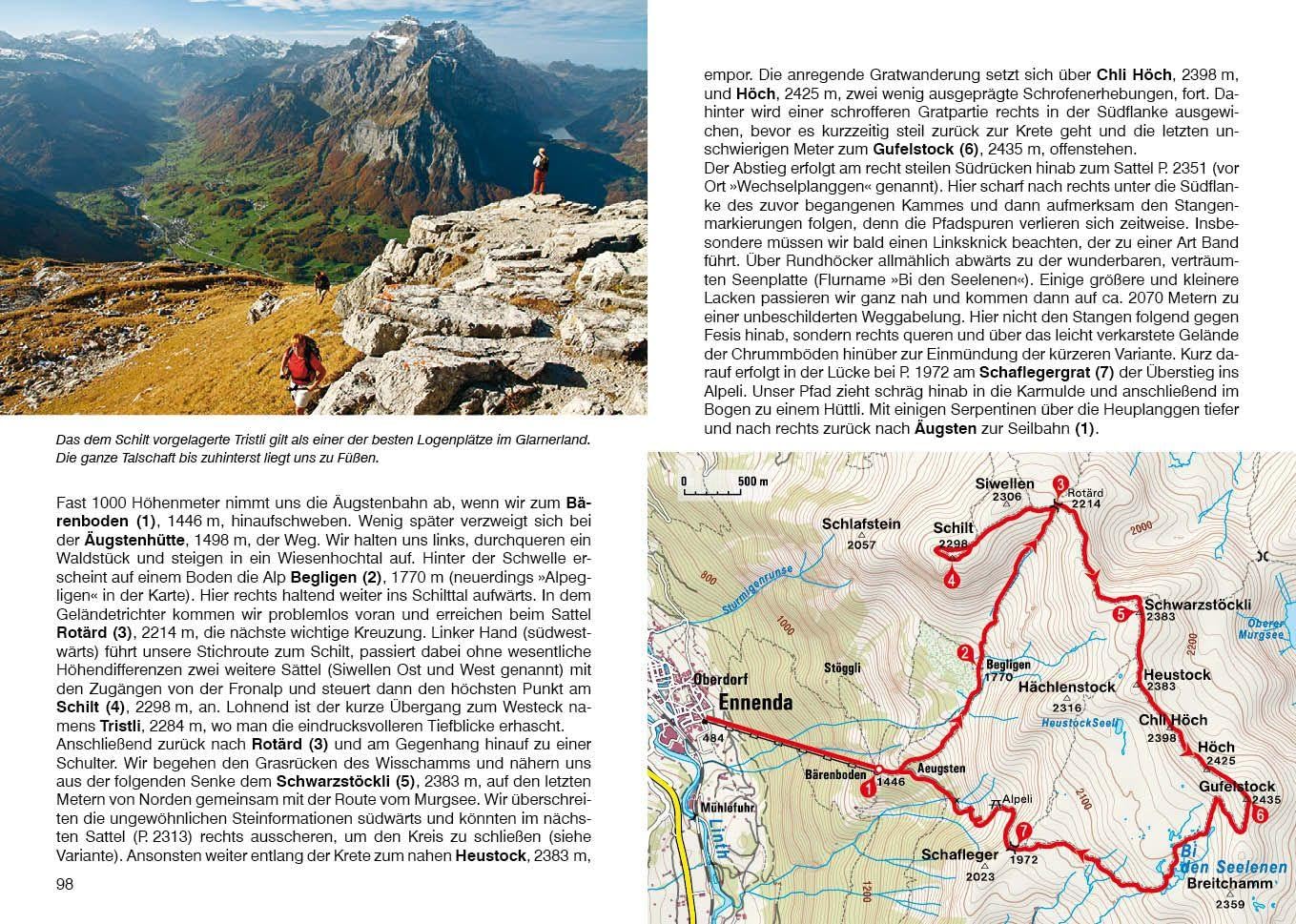 Glarnerland: mit Walensee, Sarganserland und Obertoggenburg. 55 Touren. Mit GPS-Tracks