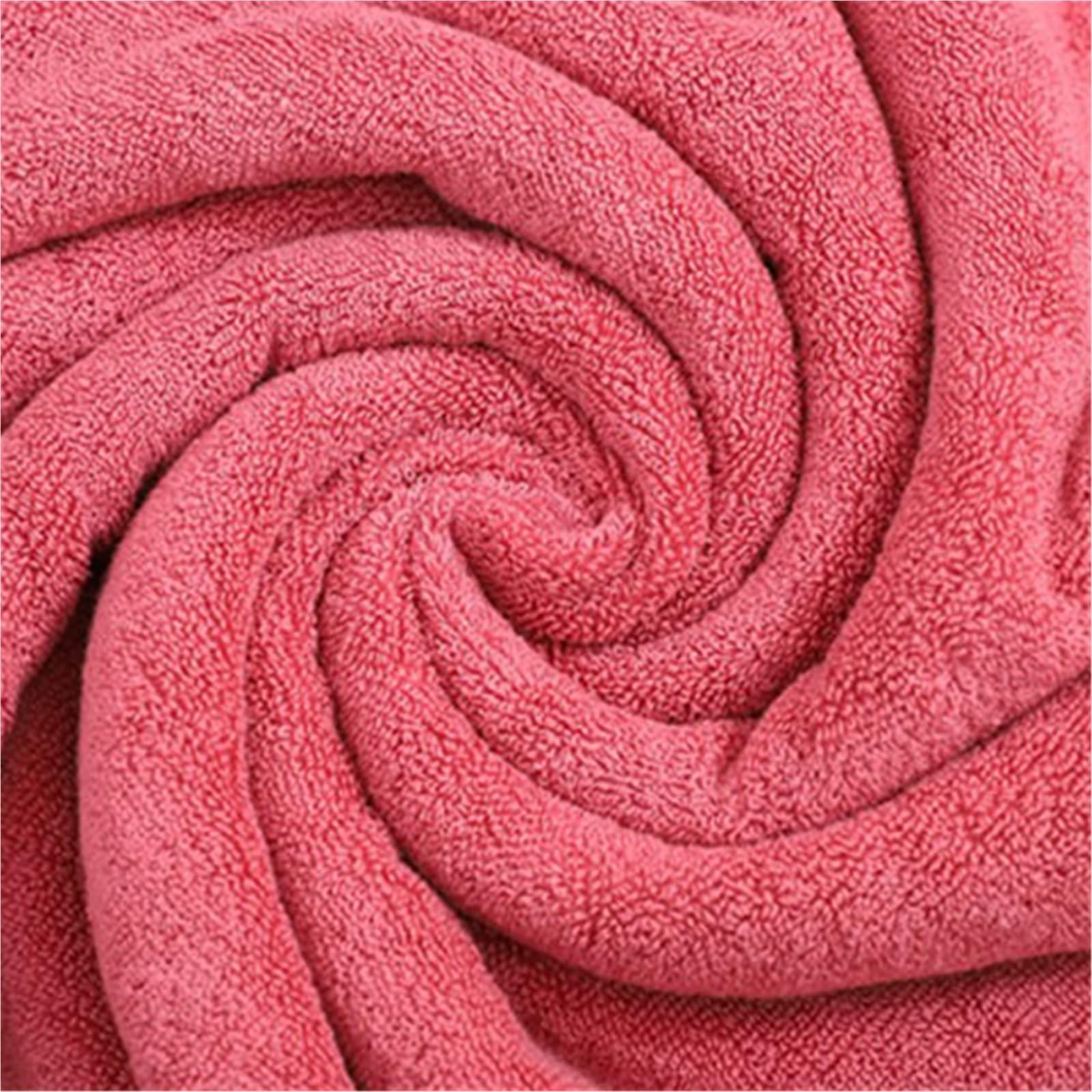Teli da bagno grandi in filato ad anelli, 2 pezzi, cotone, teli da bagno, peso più leggero, asciugatura più rapida, super assorbenti, asciugamani da bagno di grandi dimensioni(Dark red)