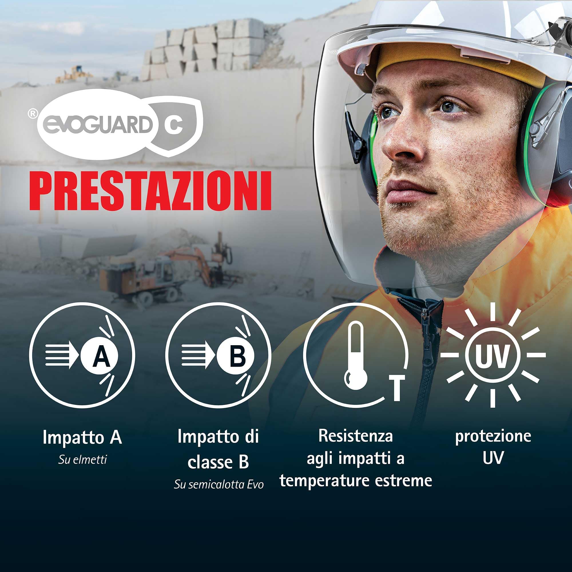 JSP EVOGuard C4 Schermo Facciale Antiappannamento con Mentoniera | Visiera antiappannamento e antigraffio con mentoniera per maggiore copertura. EN 166 & EN 170.
