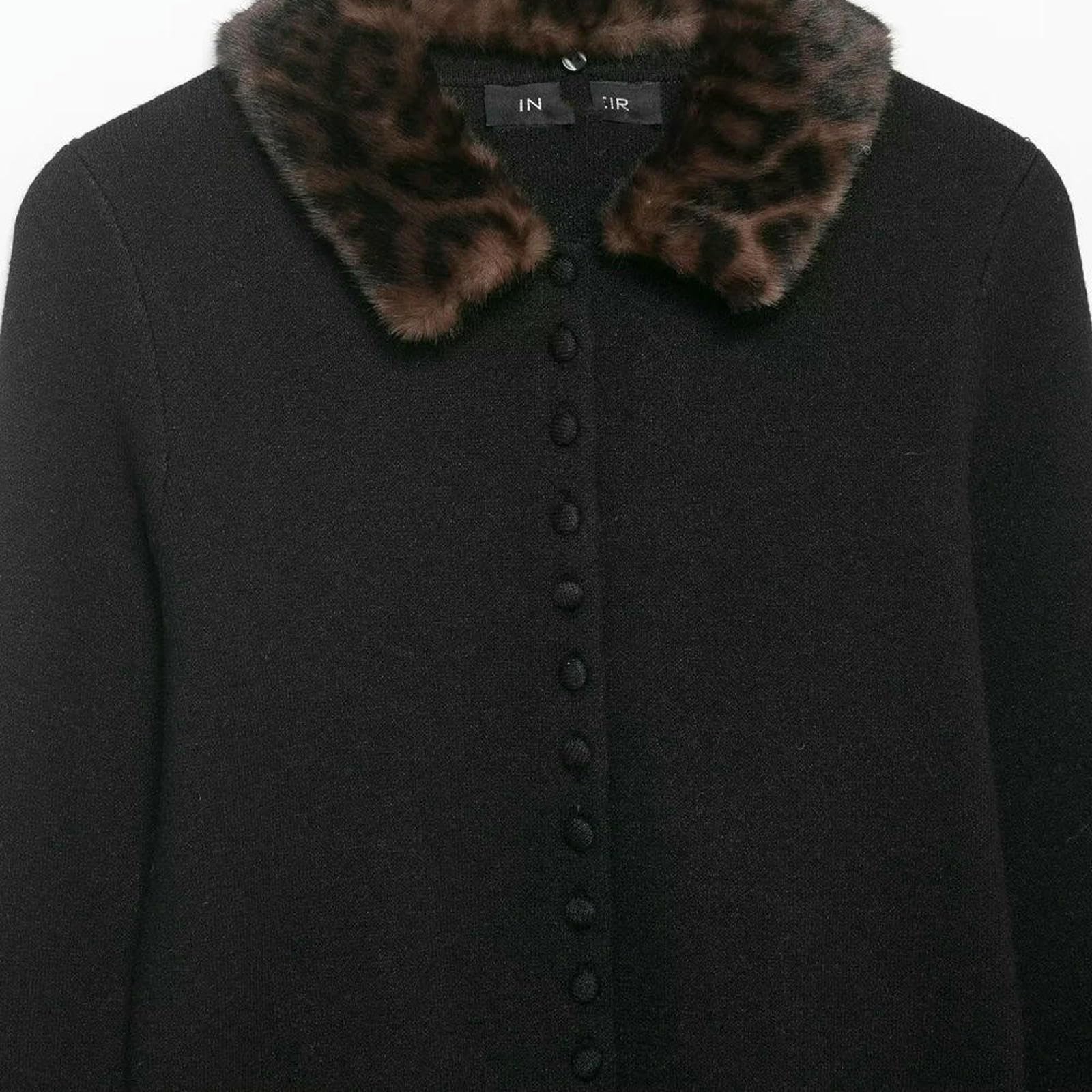 CHENSHI Maglione Donna Cappotto Cardigan Lavorato A Maglia Maniche Lunghe con Colletto Rovesciato Effetto Primavera Autunno Chic Versatile Top Abbigliamento Casual Femminile-1-m