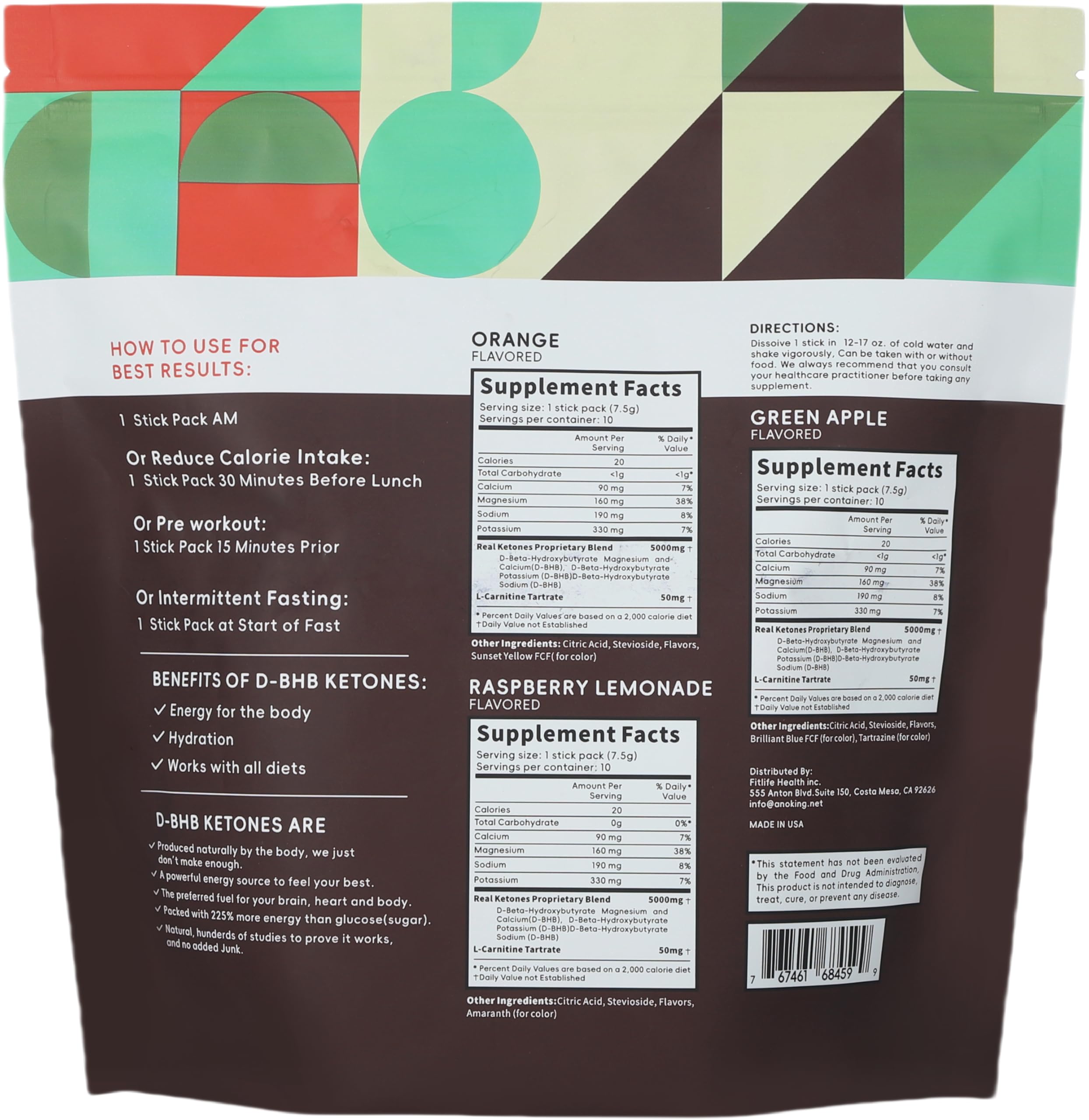 ANOKING Corti-Soothe Supplement,(CalciumMagnesium.Sodium.Potassium) Proprietary Blend & 10+ Extra Strength, 30 CountVariety Pack,Made in US