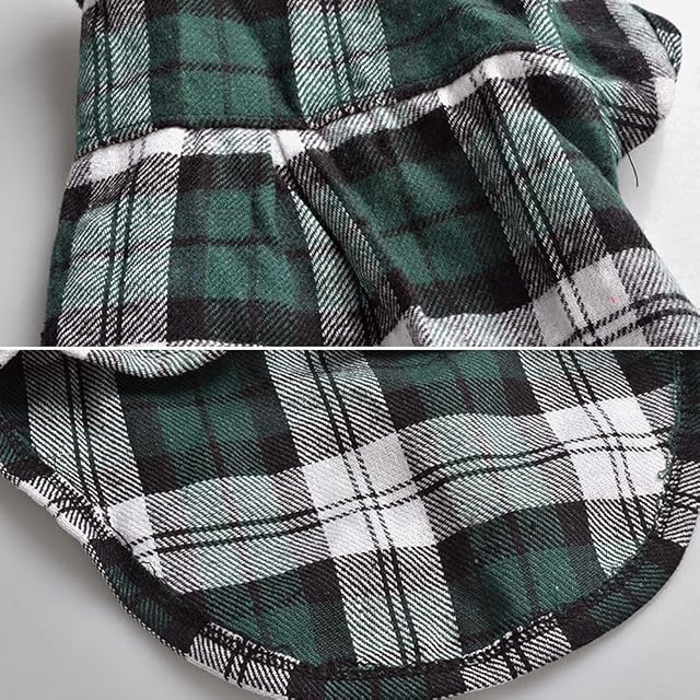 Foto 3 de 5 de Bodhi2000® Camisa de cuadros para perro - abrigo de mascota - ropa - prendas de vestir