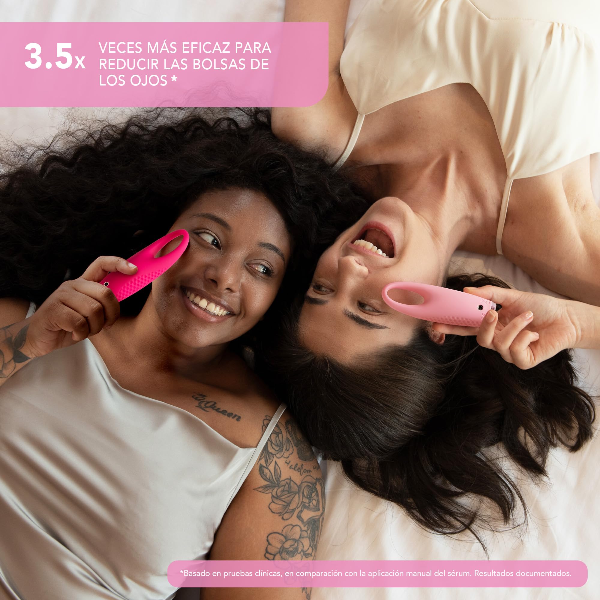 FOREO IRIS 2 Masajeador de ojos rejuvenecedor I Para hinchazón y ojeras I Corrector de ojeras I Dispositivo de drenaje linfático I Silicona ultrahigienica I Garantía de 2 años I Pearl Pink | Masajeador de ojos, Ojeras, Hinchazón, Bolsas bajo los ojos, Dre