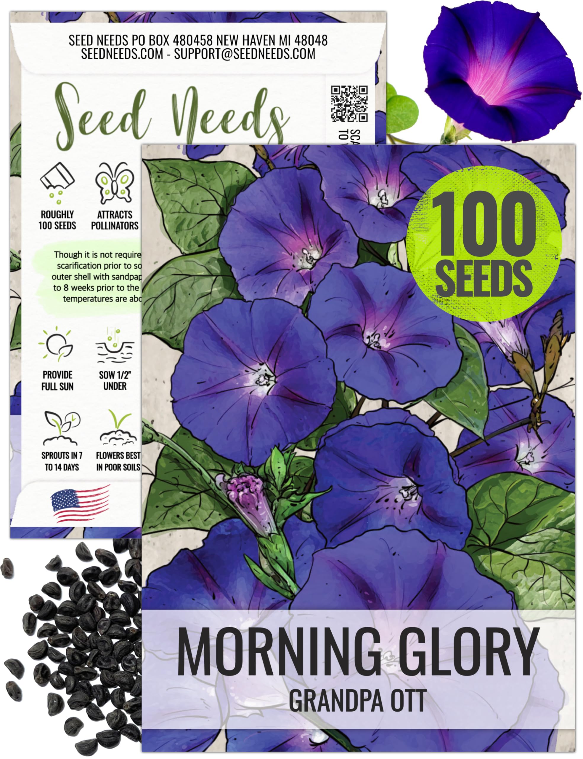 未開封　MORNING GLORY Synthetic prairieroadorganicseed.