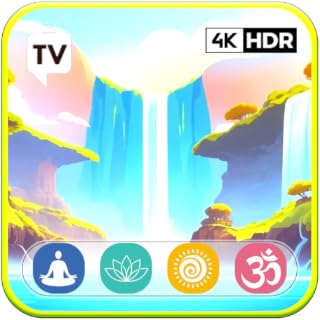 Calm Waterfall Oasis: Serene River and Waterfall Sounds - Focus, Yoga, and Tranquility For Tablets & Fire TV - NO ADS