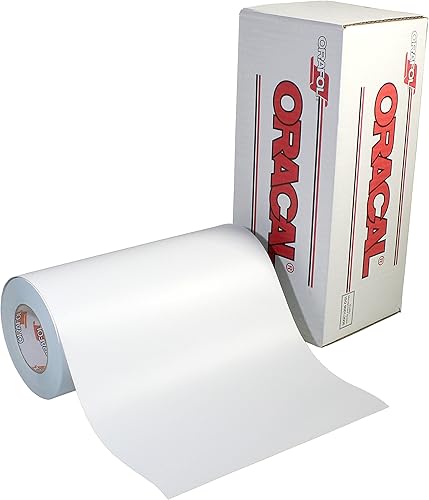 Oracal 651 vinilo mate permanente 12 pulgadas x 6 pies, color blanco