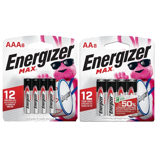 Energizer MAX AA Batteries AAA Batteries Combo Pack 8 AA and 8 AAA 16 Count