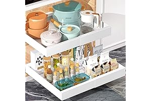 SPACEKEEPER Pull Out Shelf Hardware, Extensible Slide Out Drawers