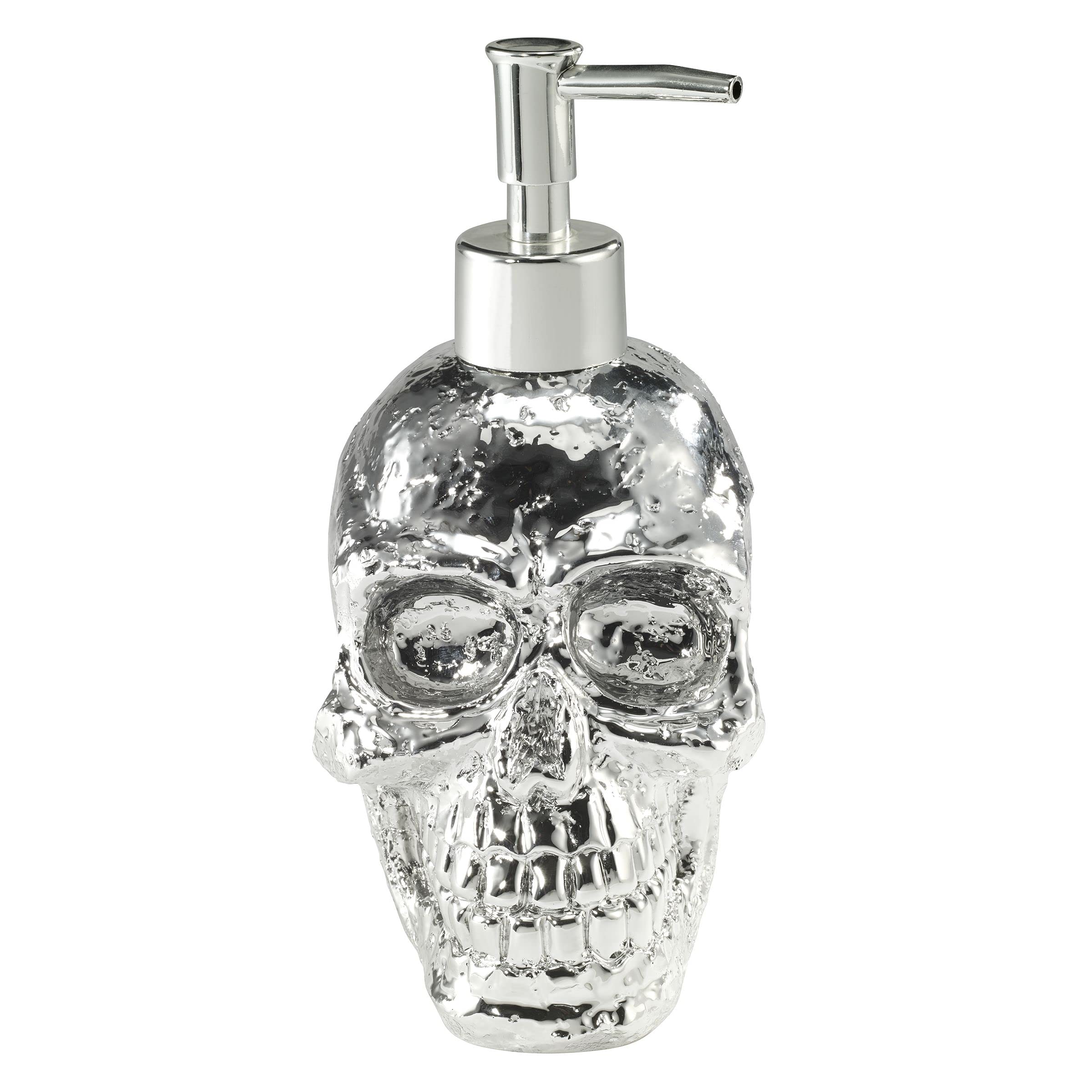 Avanti Linens - Dispenser di sapone/pompa lozione, accessori essenziali per il bagno degli ospiti, decorazione da bagno con teschio (collezione Halloween)