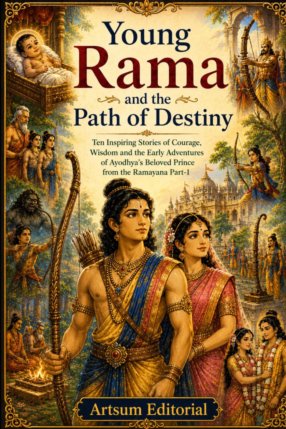 Young Rama and the Path of Destiny: Ten Inspiring Stories of Courage, Wisdom and the Early Adventures of Ayodhya's Beloved Prince from the Ramayana Part-1
