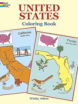 United States Coloring Book Dover American History Coloring Books