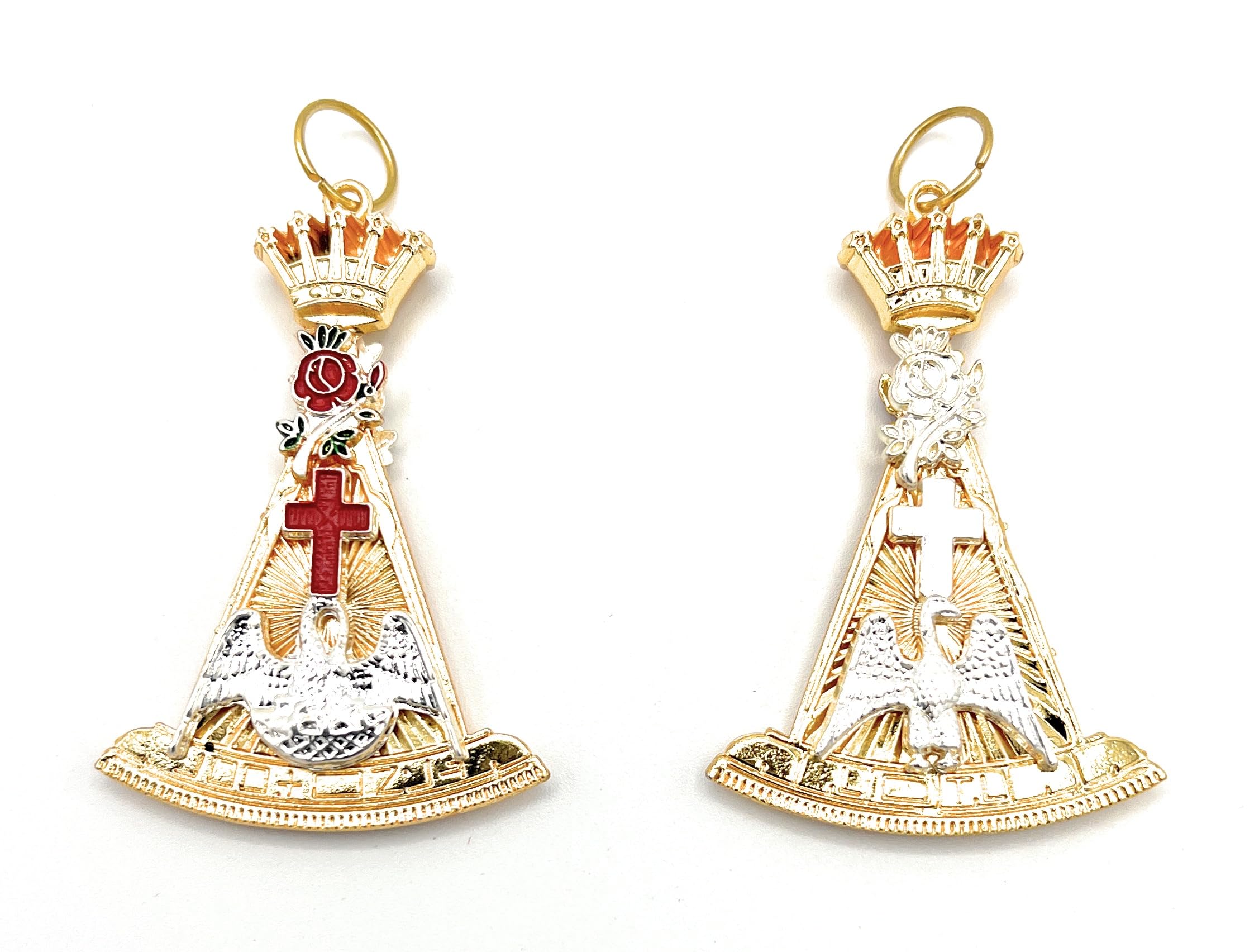 ipl Masonic Rose Croix 18th Degree Jewel Double sided, Black, Large - Image 3
