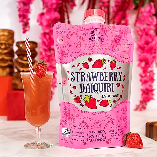 Miniatura 7 de Lt. Blender 's Strawberry Daiquiri in a Bag  Mezcla de fresa daiquiri  Cada bolsa hace 12 galón  Sin OMG  No necesita máquina de Daiquiri  Haz un