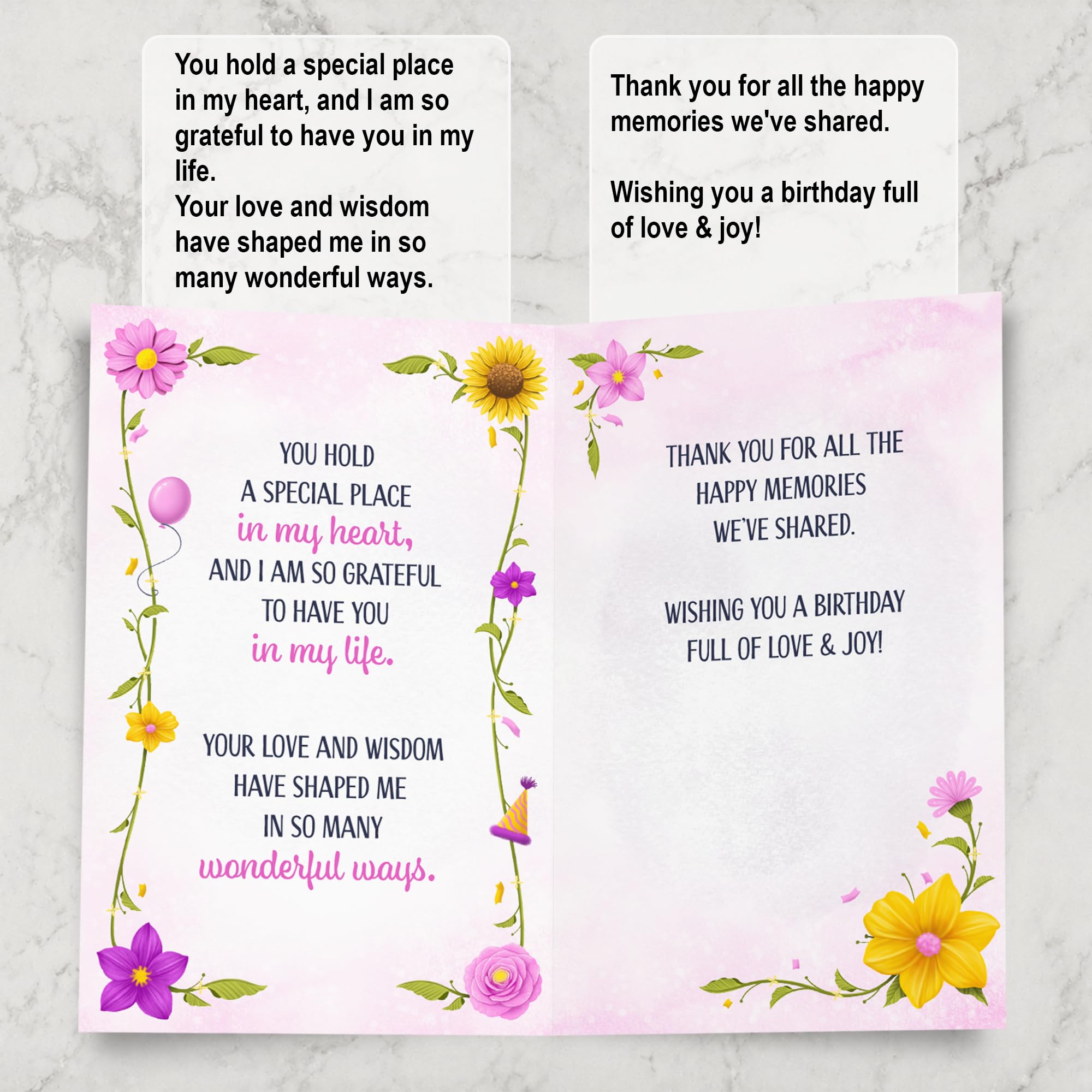 Prime Greetings Geburtstagskarte für Großmutter, hergestellt in Amerika, dicker Karton mit Premium-Umschlag, verpackt in einem wiederverwendbaren Präsentationsversand, umweltfreundlich, 12,7 x 19,7 cm