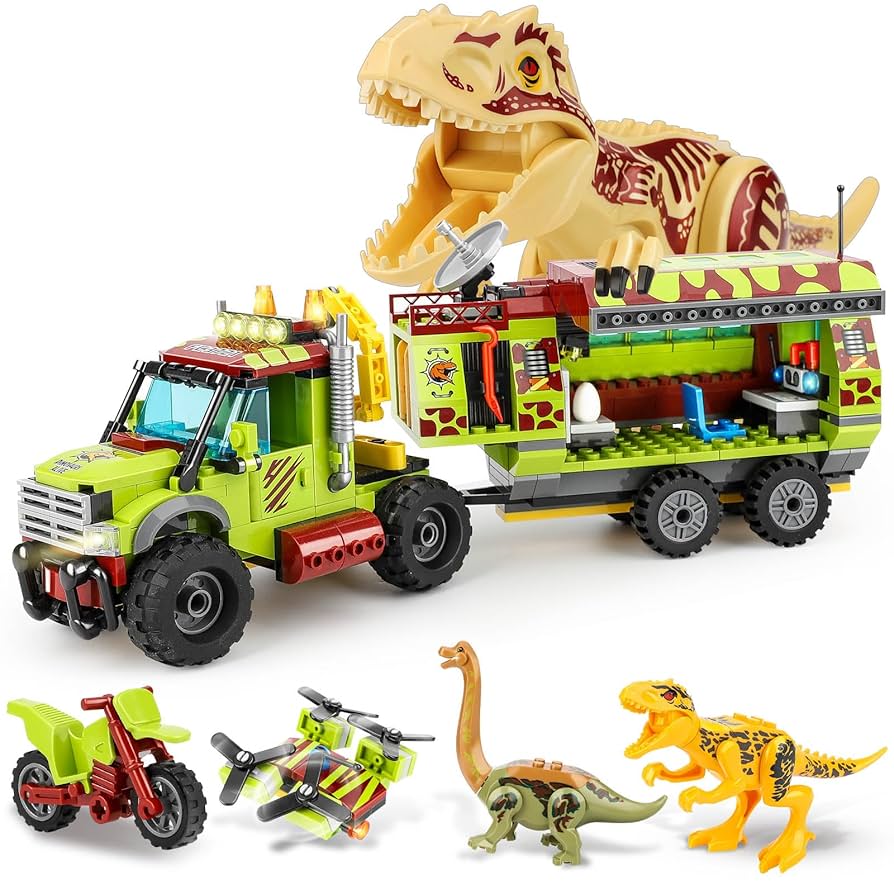 ★みか様★入園入学リバティ恐竜グッズ　速乾ライン仕様５点　男の子 Amazon.co.jp: QLT Indominus Rex 組み立てセット レゴ恐竜対応