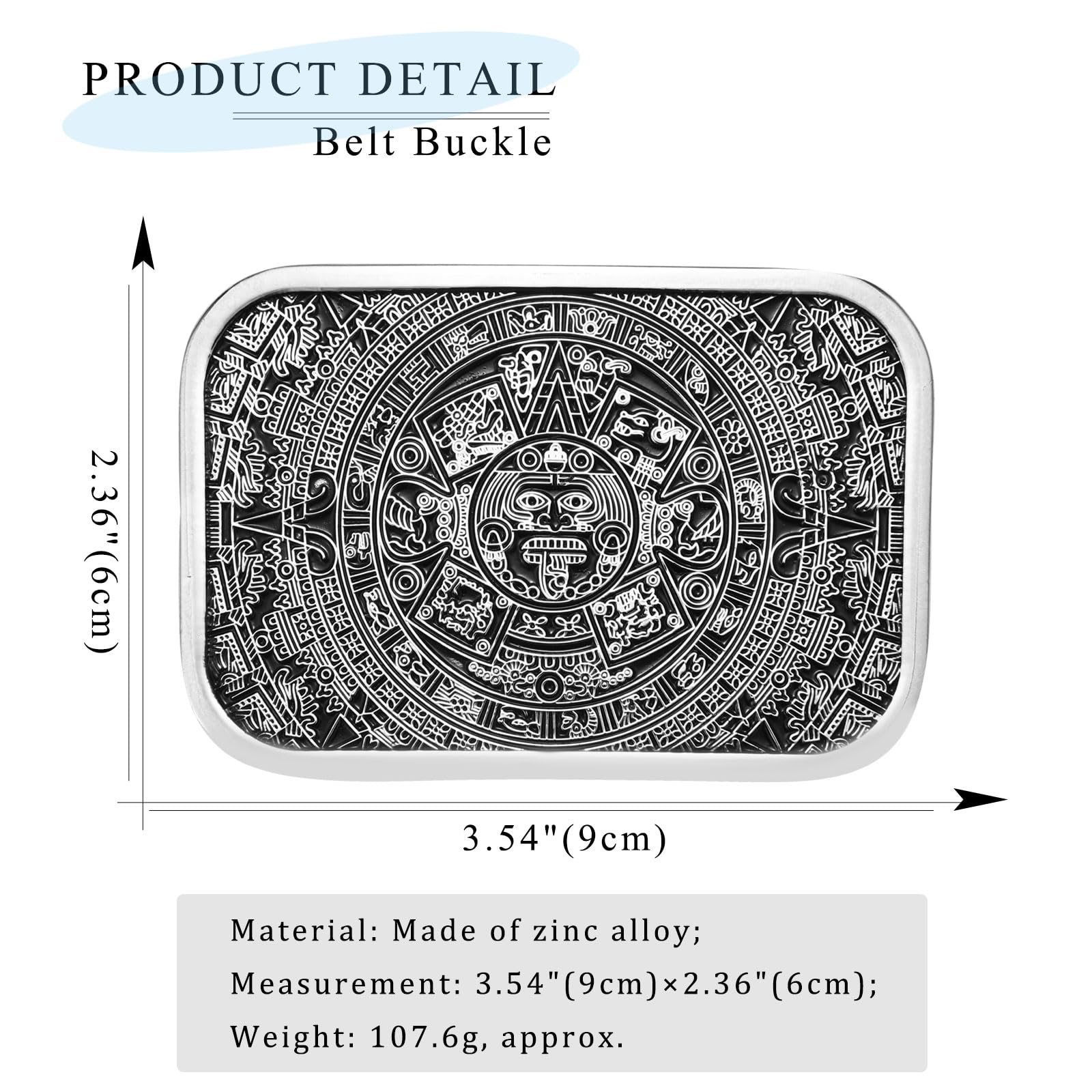 LYTOPTOP Belt Buckle for Men Women?Western Texas Cowboy Cowgirls Christmas Antique Square Belt Buckles Gifts