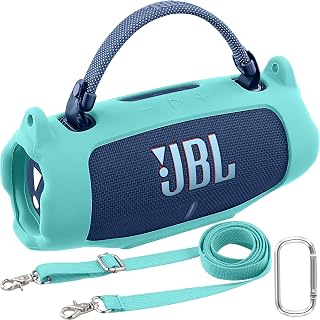 khanka Silicone Case for JBL Charge 6 Waterproof Speaker,Mint Green
