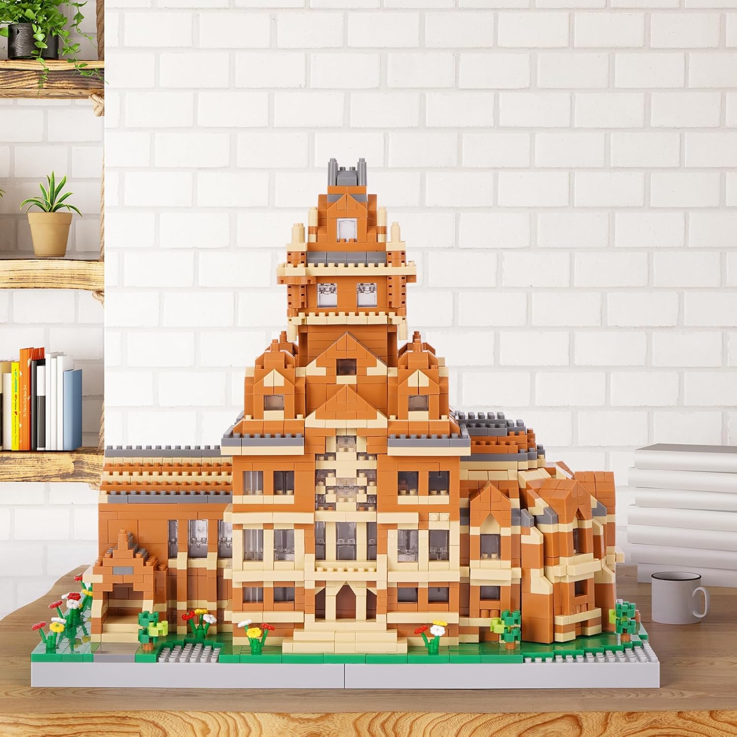 Geniteen building block model displayed on a desk