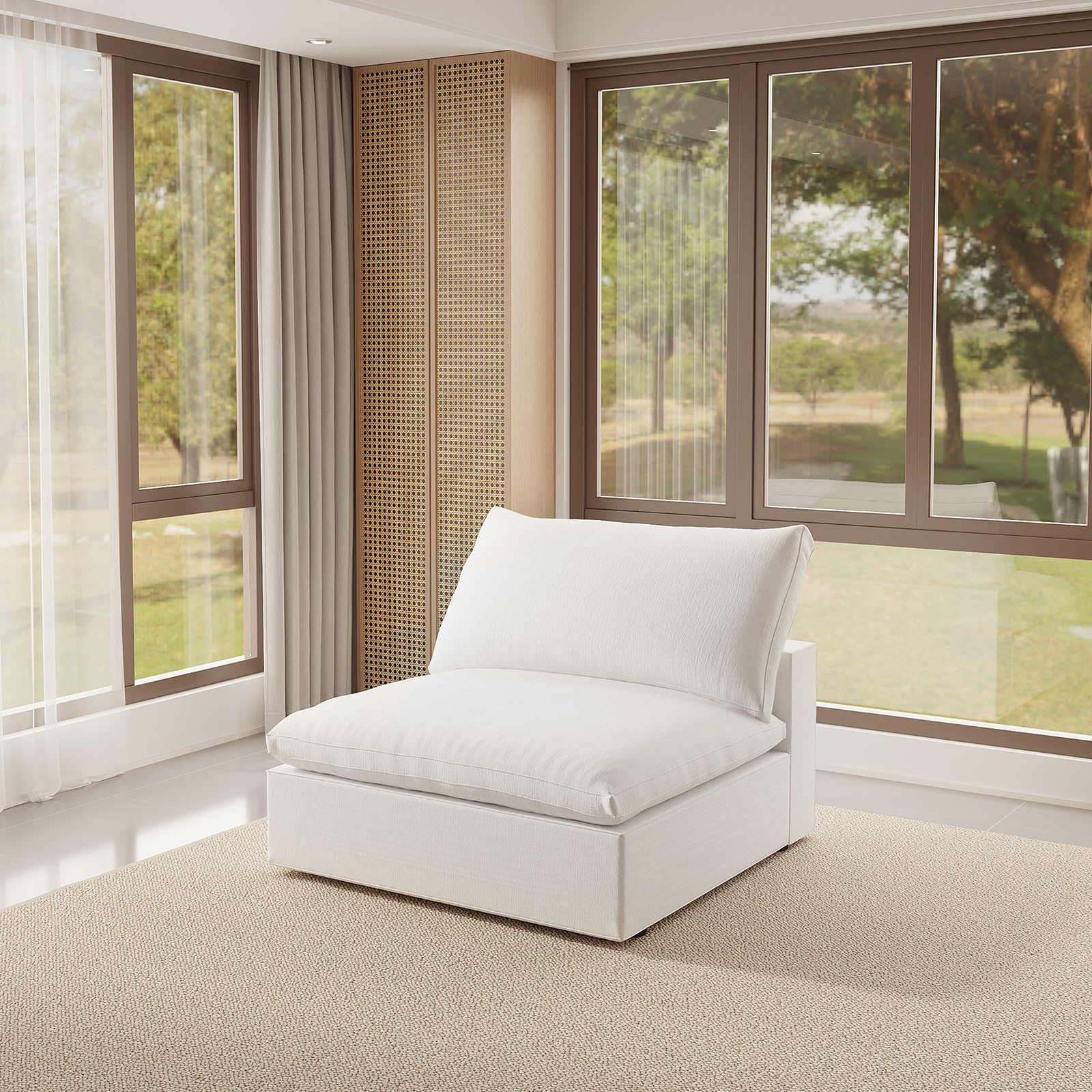 Modular Sectional Sofa,Extra Comfty Deep-Seat-Filled Couch, Modern Couches for Living Room,Apartment,Office,Small Space
