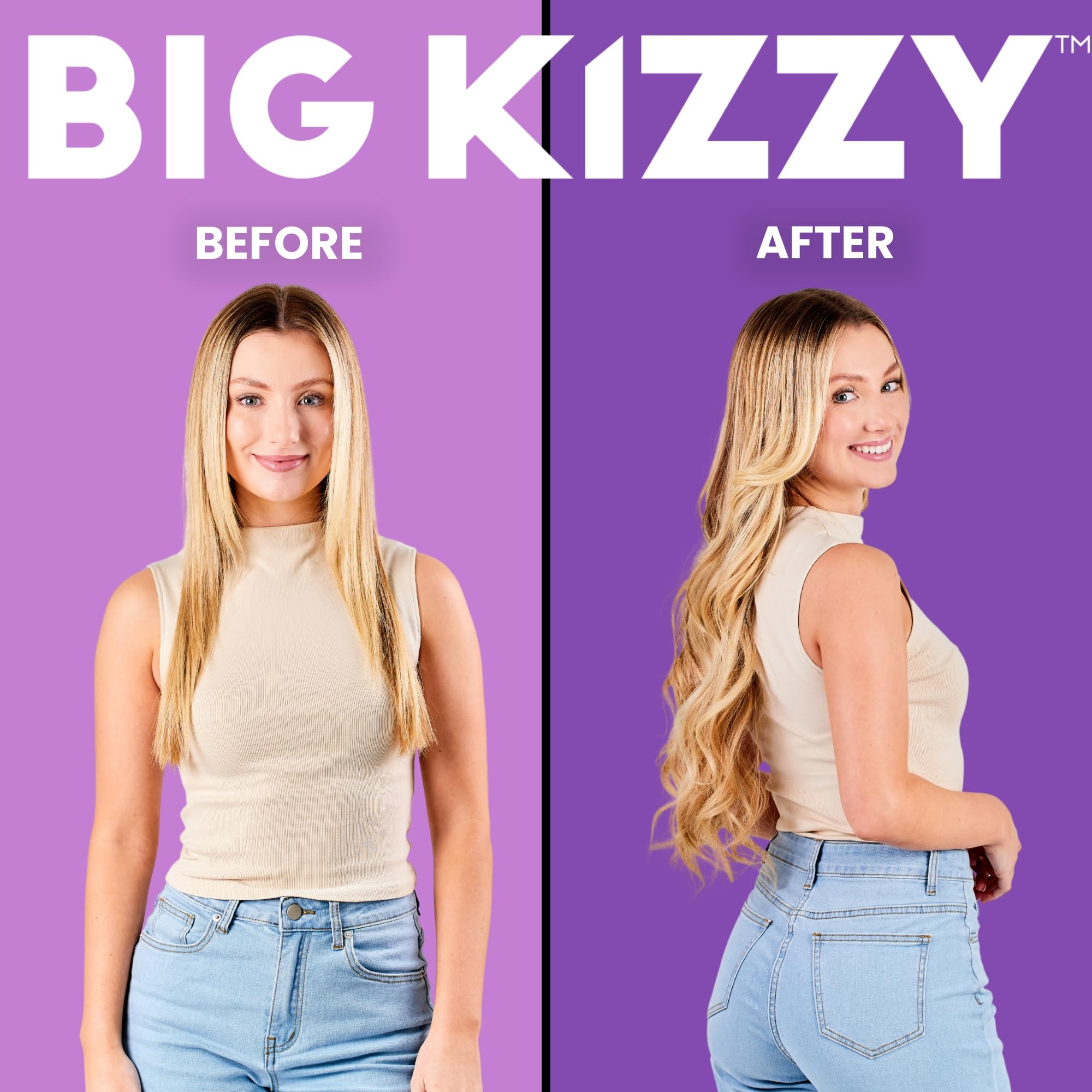 Big Kizzy Nastro di ricambio ultra stick per extension per capelli, per 6-8 settimane di usura, forte tenuta e senza residui, nastro unilaterale per estensioni, 48 linguette