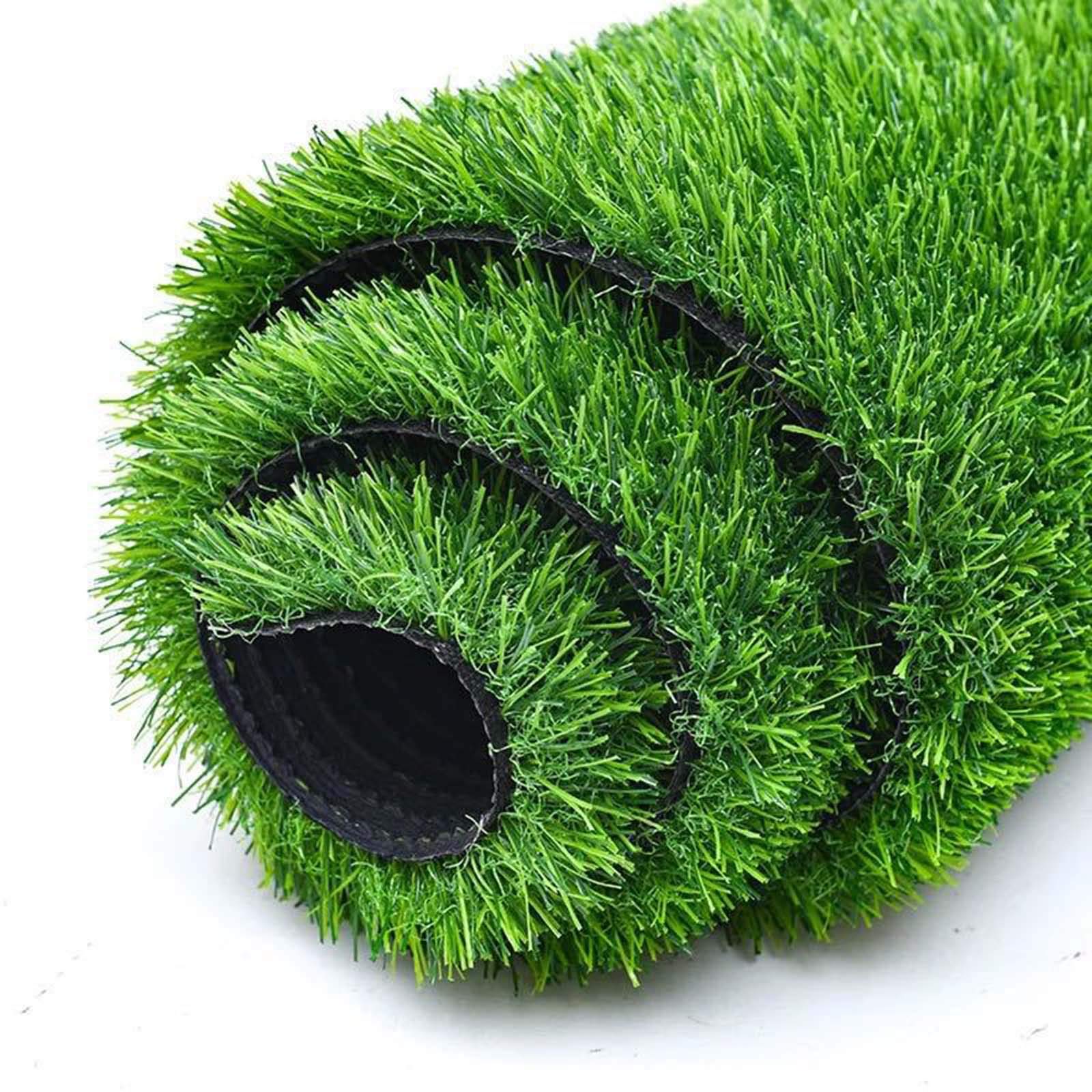 Erba artificiale – Tappeto sintetico spesso per giardino, cortile, prato e paesaggio, tappeto realistico in erba sintetica