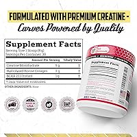 Vista 4 de Old School Labs 5g Creatine Monohydrate Powder with Collagen & BCAA ∣ Women's Post-Workout Formula for Muscle Repair & Recovery, Energy & Lean