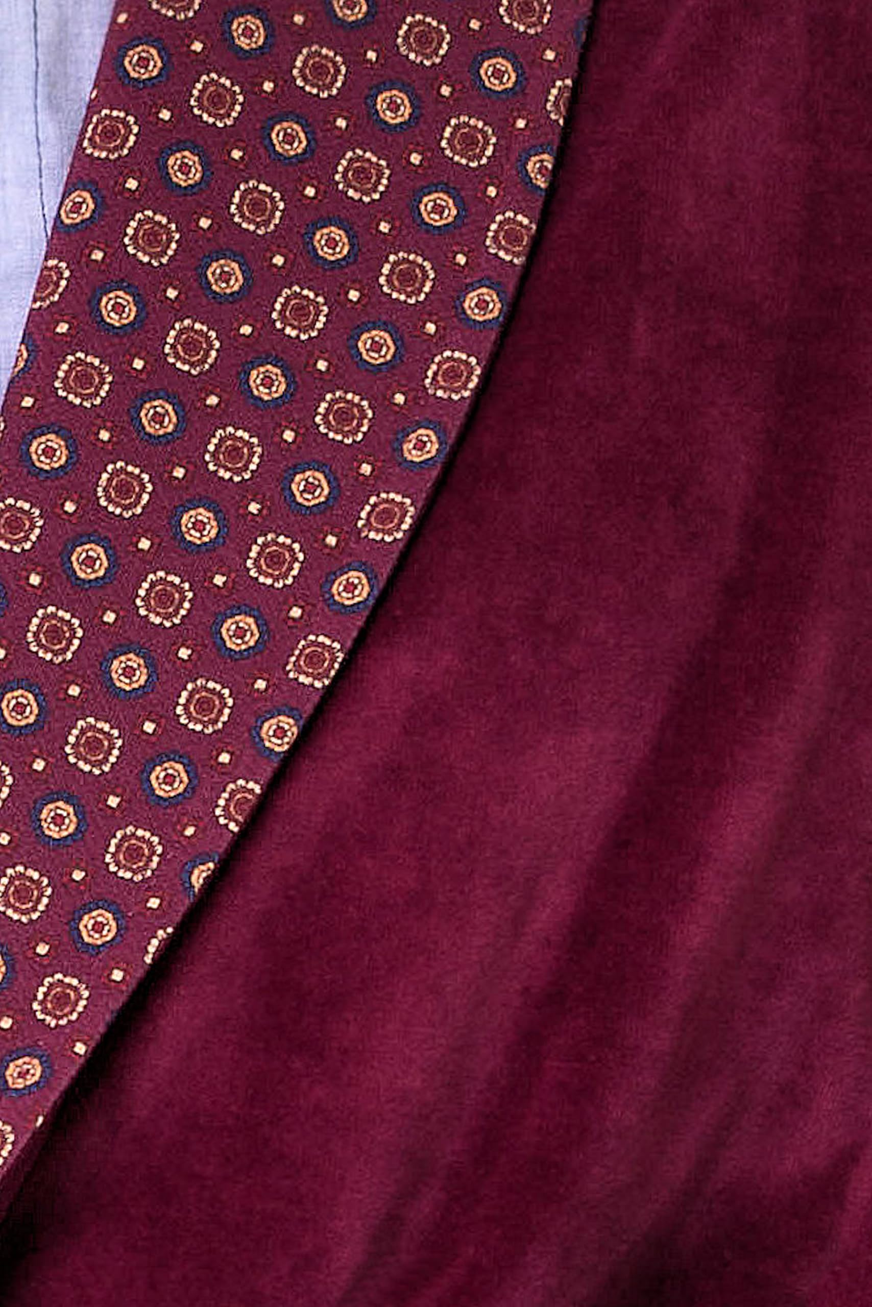 Revise Joel RE-101 - Albornoz de terciopelo para hombre, largo y elegante