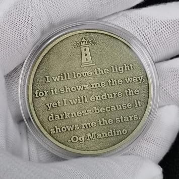 Lighthouse Sobriety Chip Inspiring Light Emblem AA Medallion Men & Women Addiction Recovery Coin
