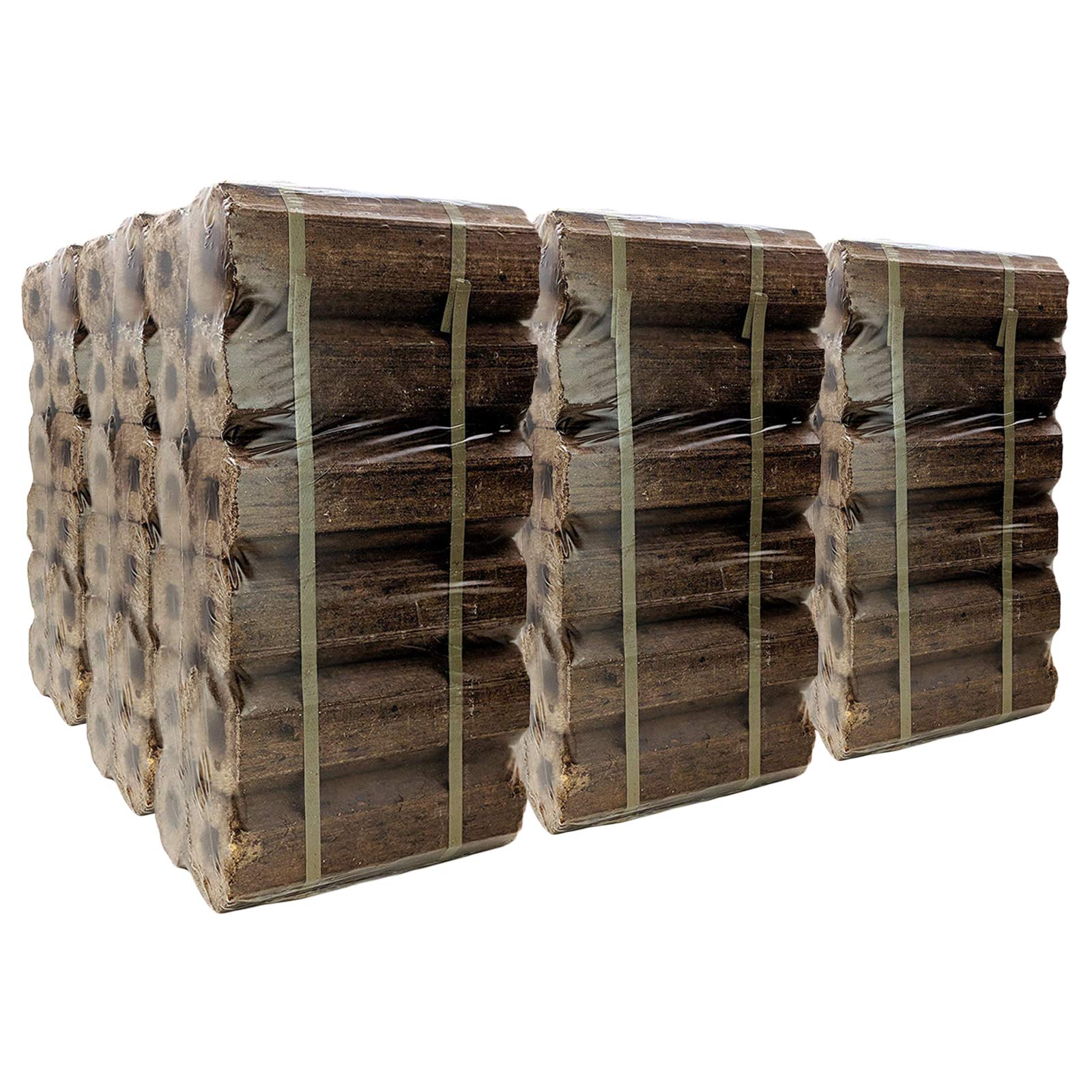 AMOS Ultra Dry High Energy Heat Logs Eco Friendly Low Smoke Minimal Ash Sustainable Recycled Wood Fuel for Open Fires Burners Chimeneas 168 Logs