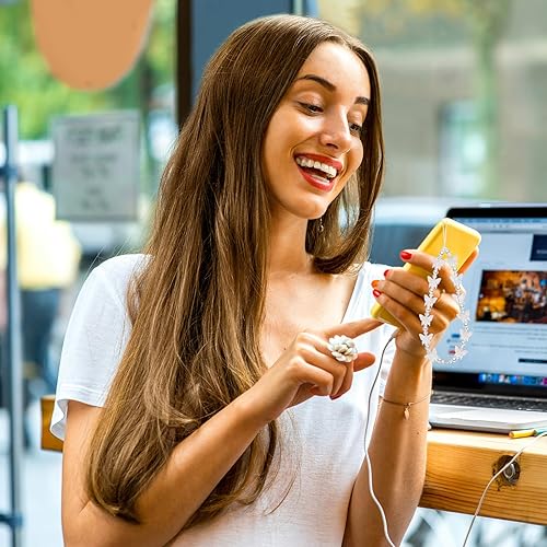 Miniatura 3 de Ecally 3 dijes de mariposa con cuentas para teléfono, decoración de papelería, correa de cuentas Y2K con cordón para muñeca, bonita cadena estética