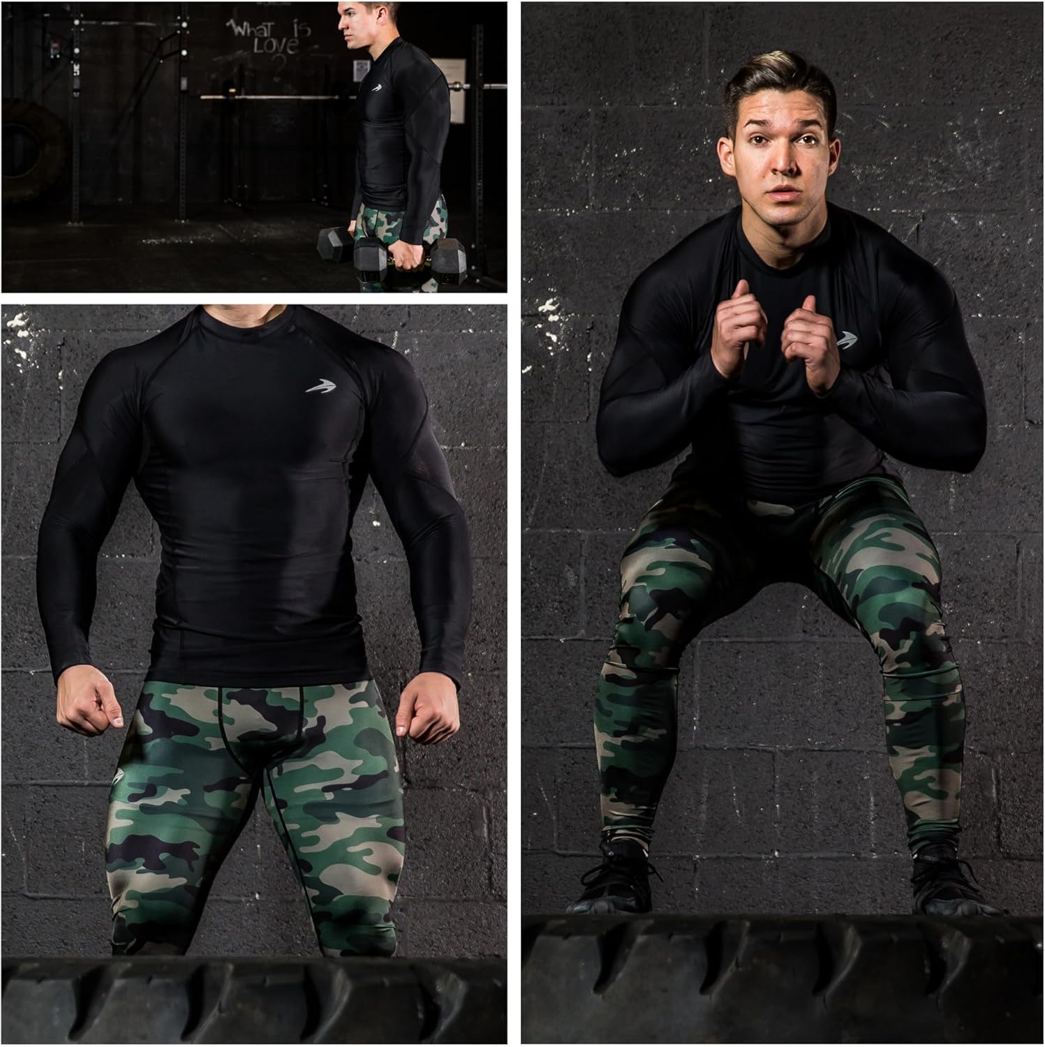 CompressionZ Men's Compression Pants for Workout, Sports|Base Layer Running Tights Leggings - Image 2